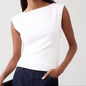 NWT Banana republic soft stretch tops (2) - black and white